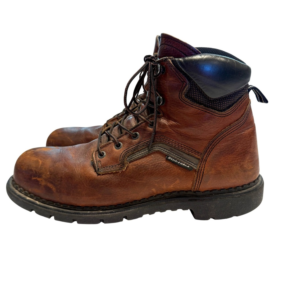 Red Wing DynaForce Men 12 Brown Leather Steel Toe Work Boots 2226 Utility